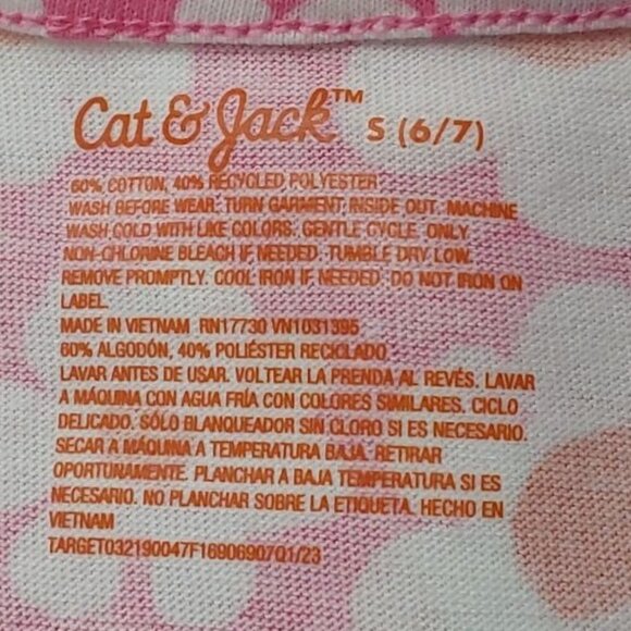 Girls' Relaxed Fit Short Sleeve Knit Dress | Cat & Jack| Small (6/7) - Picture 6 of 10